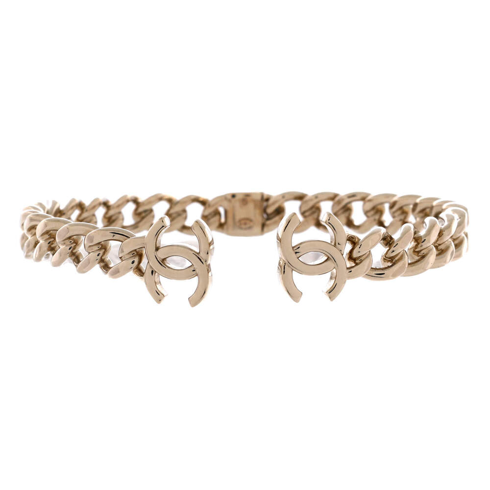 Chanel CC Chain Link Choker Necklace